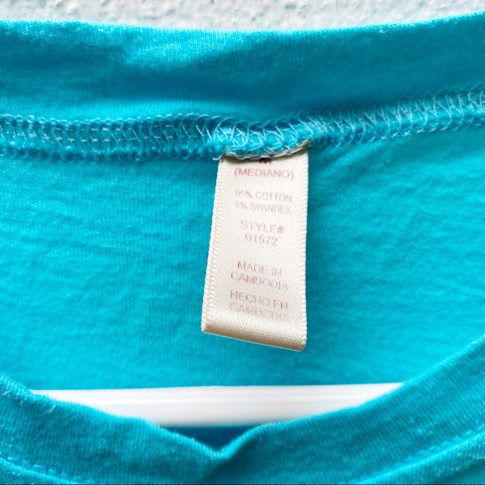 Sold Turquoise t shirt - Picture 2 of 5